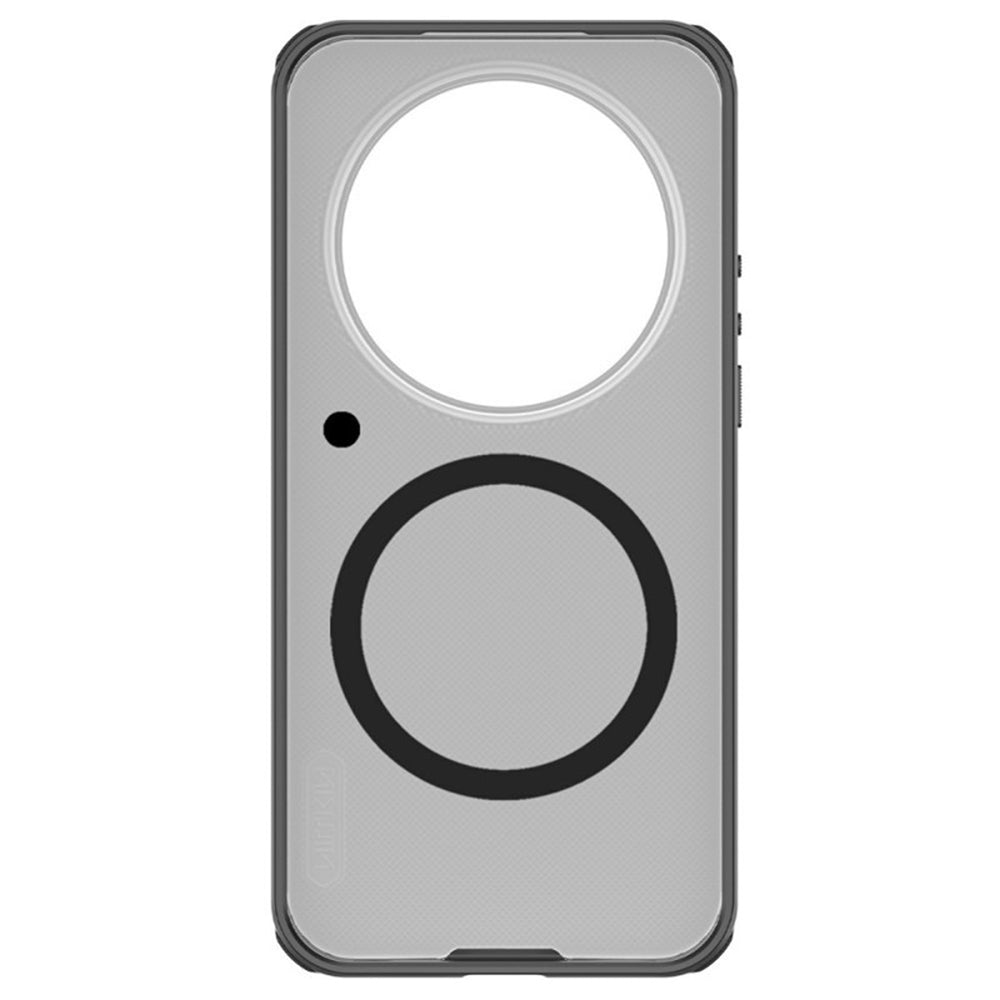 MagSafe pouzdro pro Xiaomi 17 Ultra, Nillkin, Super Shield Pro, Černé Průhledné Matné