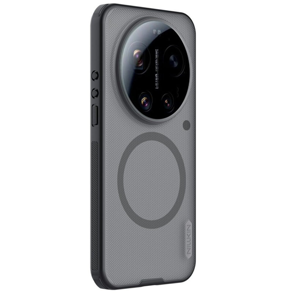 MagSafe pouzdro pro Xiaomi 17 Ultra, Nillkin, Super Shield Pro, Černé Průhledné Matné