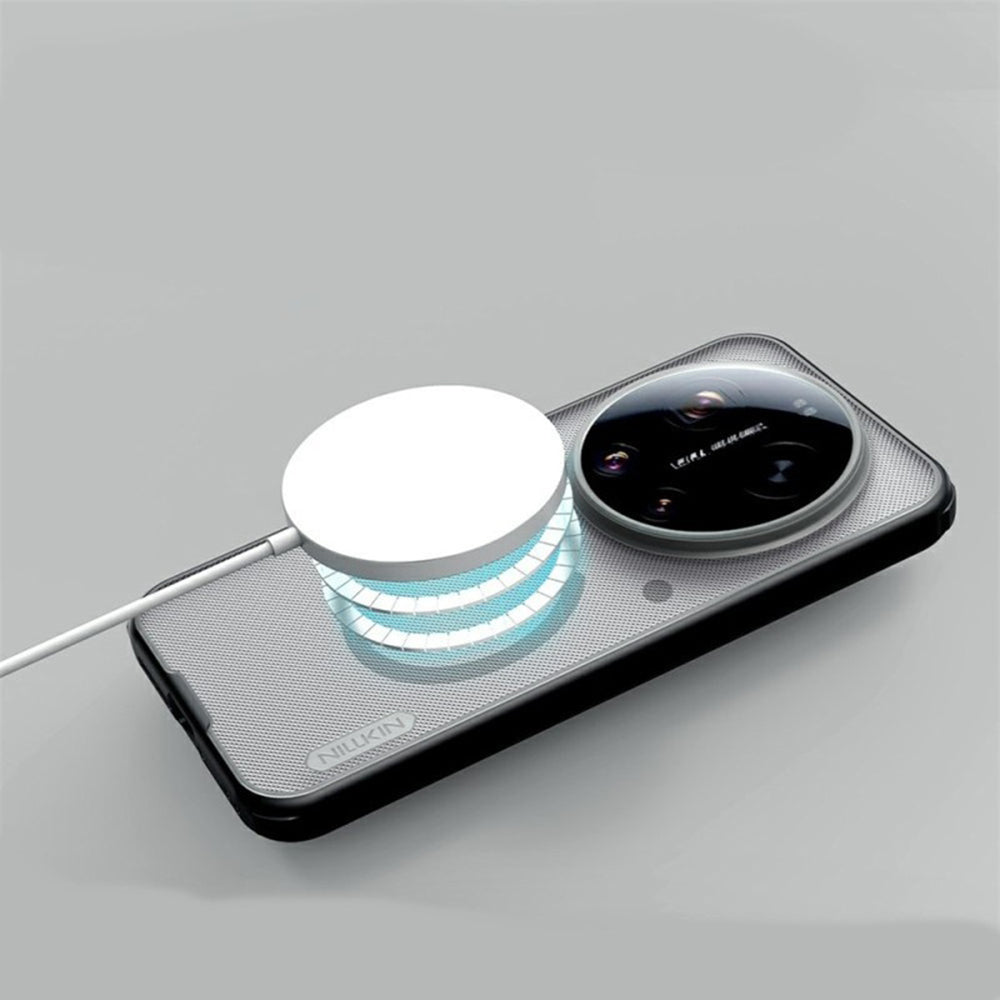 MagSafe pouzdro pro Xiaomi 17 Ultra, Nillkin, Super Shield Pro, Černé Průhledné Matné