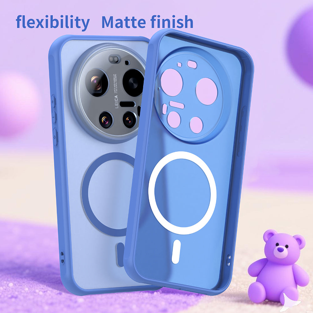 Pouzdro MagSafe pro Xiaomi 17 Ultra, Techsuit, HaloFrost II, Modrá