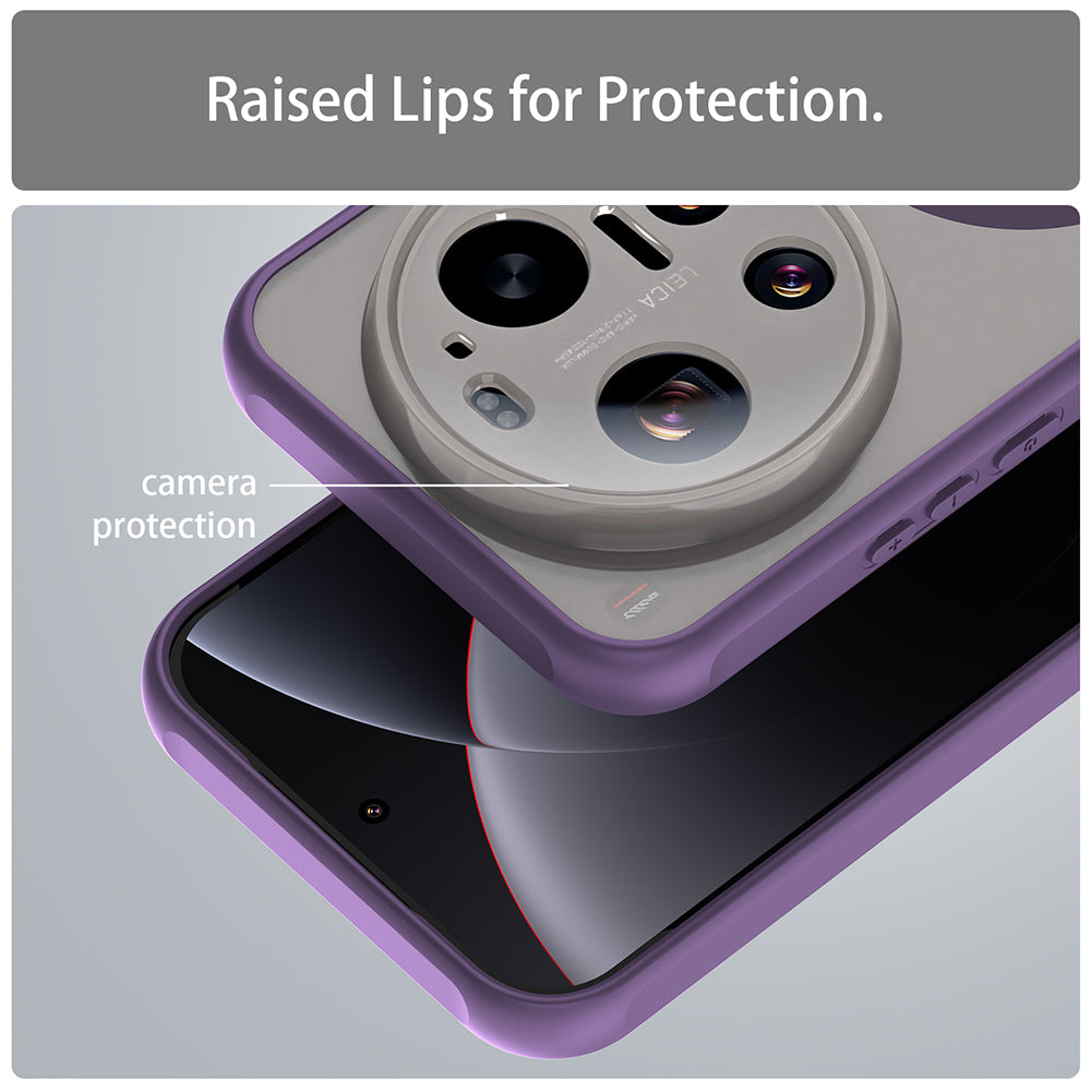 Pouzdro MagSafe pro Xiaomi 17 Ultra, Techsuit, HaloFrost II, Fialová