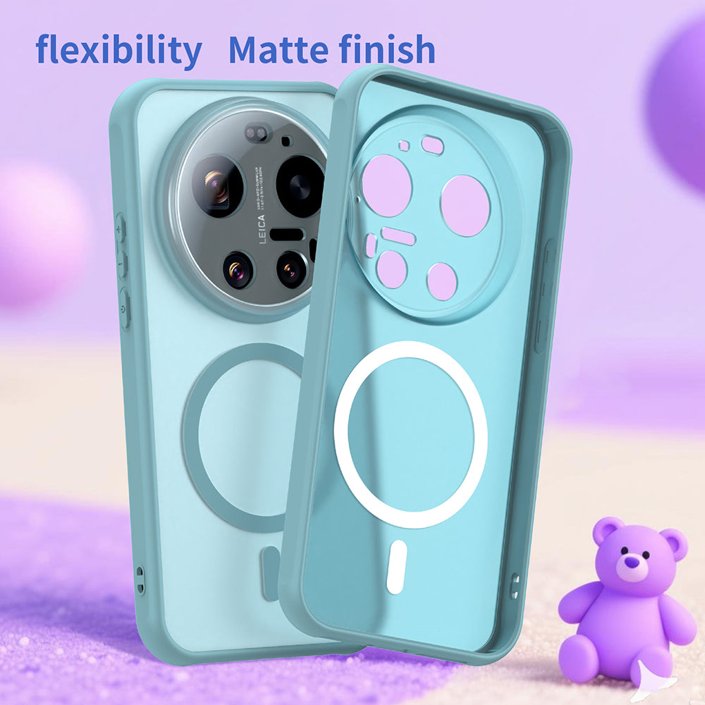 Pouzdro MagSafe pro Xiaomi 17 Ultra, Techsuit, HaloFrost II, Světle zelená