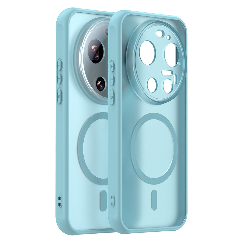 Pouzdro MagSafe pro Xiaomi 17 Ultra, Techsuit, HaloFrost II, Světle zelená