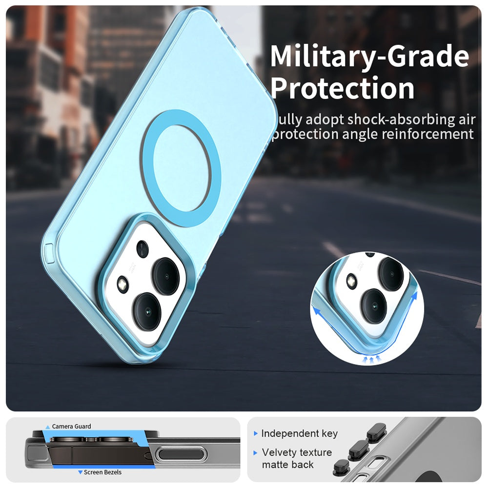 MagSafe Case for Xiaomi Poco C85 4G / Redmi 15C 5G / 15C 4G, Techsuit, CandyCase, Blue