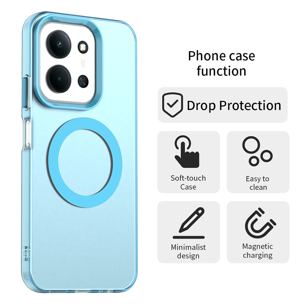 MagSafe Case for Xiaomi Poco C85 4G / Redmi 15C 5G / 15C 4G, Techsuit, CandyCase, Blue