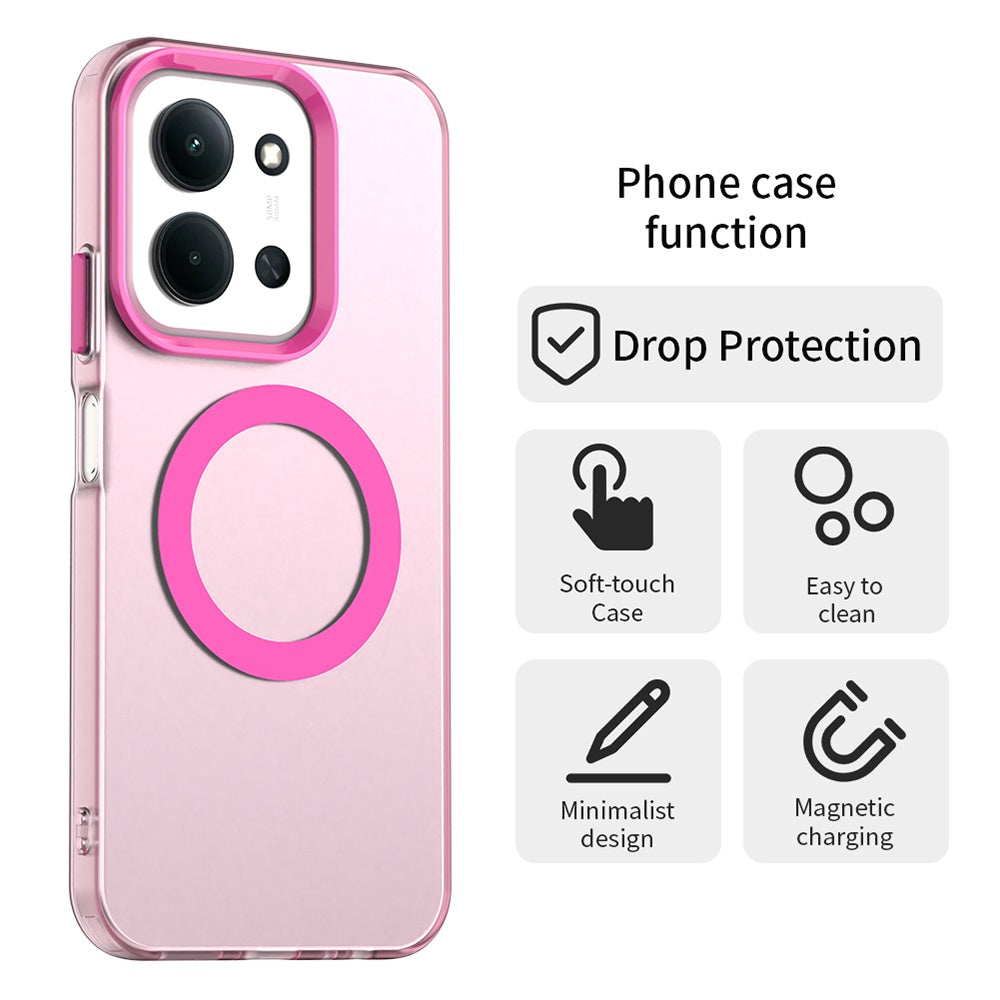 MagSafe pouzdro pro Xiaomi Poco C85 4G / Redmi 15C 5G / 15C 4G, Techsuit, CandyCase, růžové