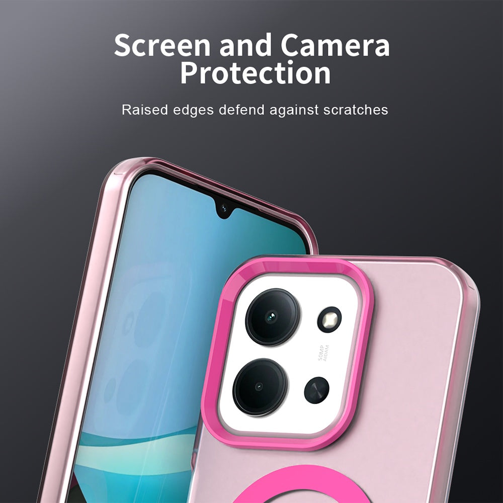 MagSafe pouzdro pro Xiaomi Poco C85 4G / Redmi 15C 5G / 15C 4G, Techsuit, CandyCase, růžové
