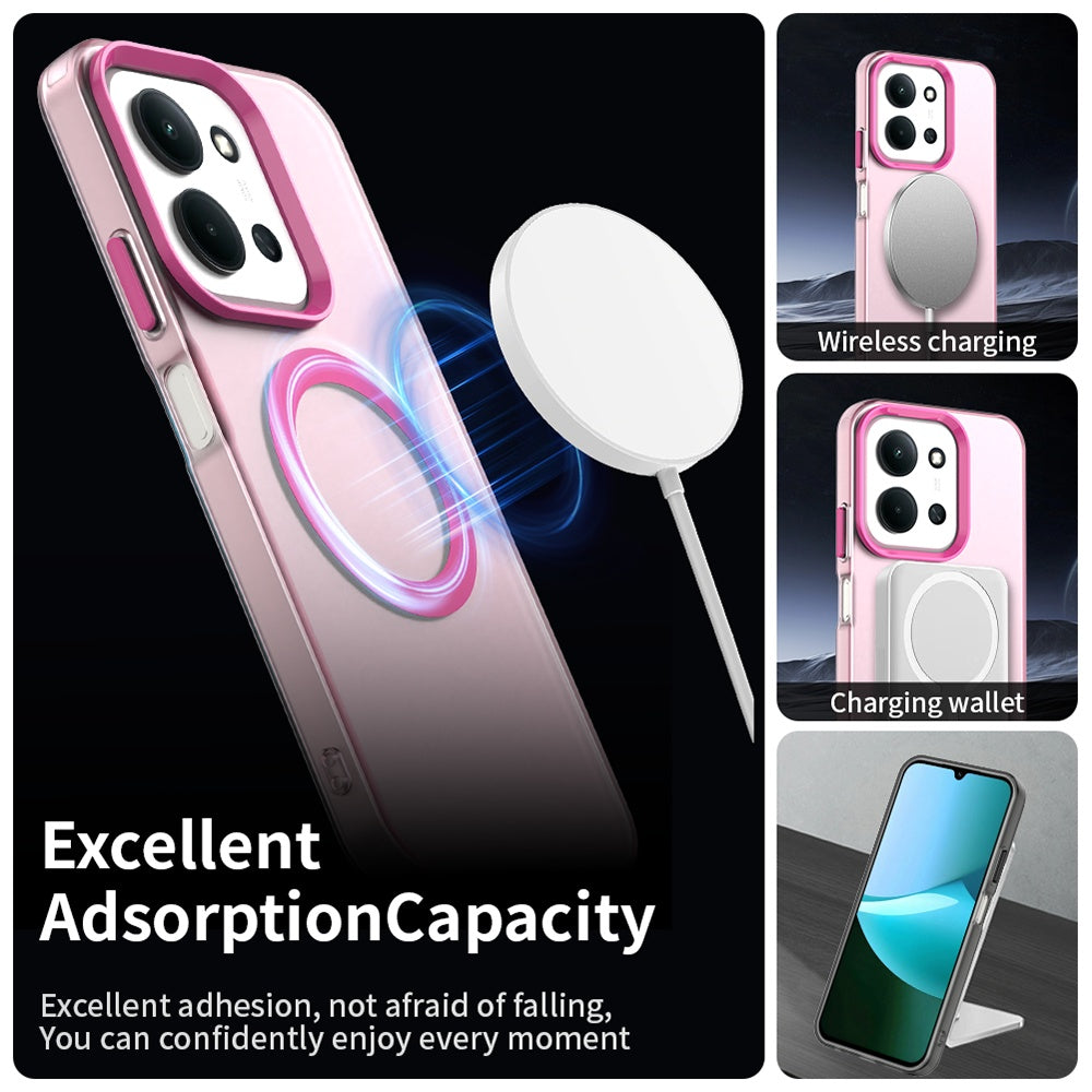 MagSafe pouzdro pro Xiaomi Poco C85 4G / Redmi 15C 5G / 15C 4G, Techsuit, CandyCase, růžové