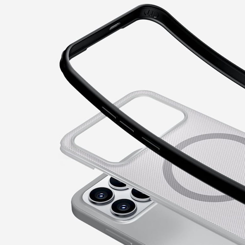 MagSafe pouzdro pro Xiaomi Poco F8 Pro, Nillkin, Super Shield Pro, Černé Průhledné Matné