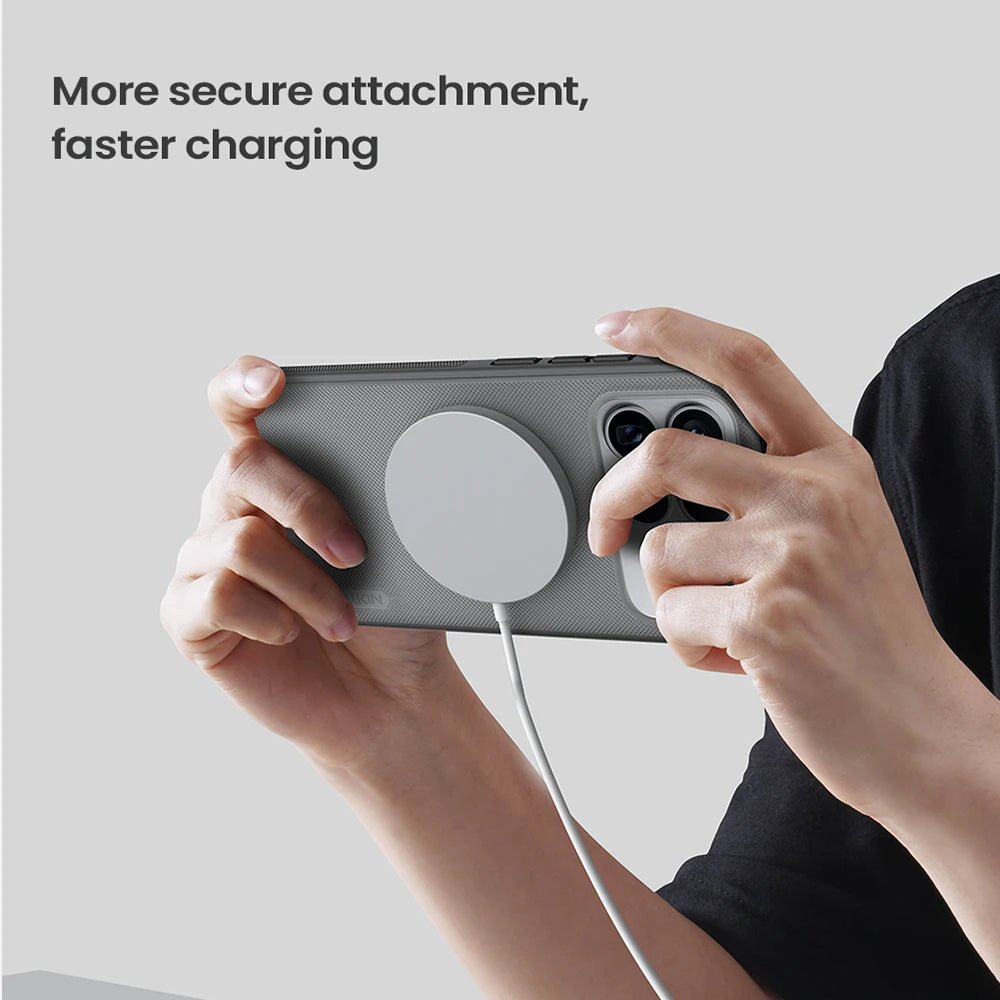 MagSafe pouzdro pro Xiaomi Poco F8 Ultra, Nillkin, Super Shield Pro, Černé Průhledné Matné