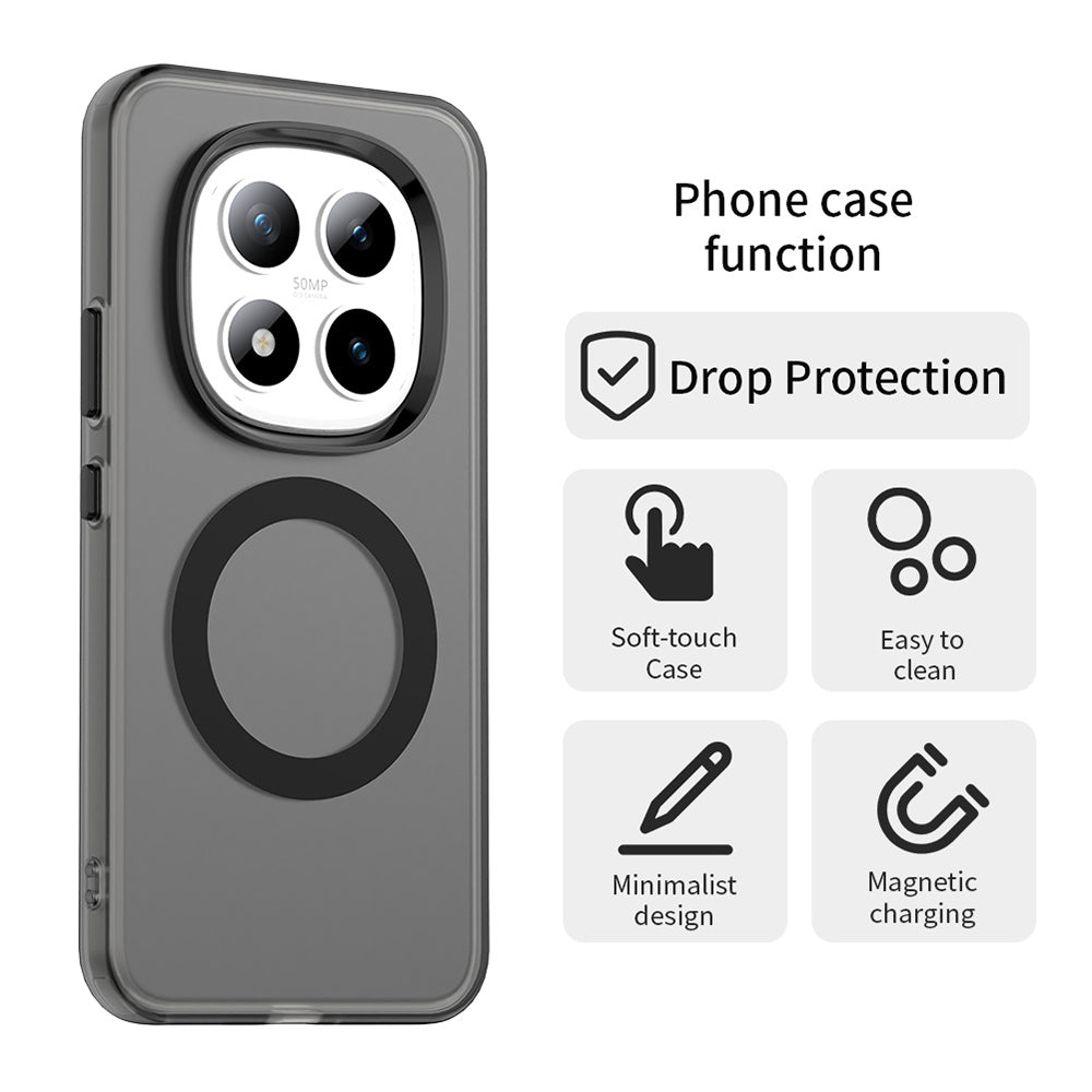 Pouzdro MagSafe pro Xiaomi Poco M8 Pro / Redmi Note 15 Pro+ 5G, Techsuit, CandyCase, Černá