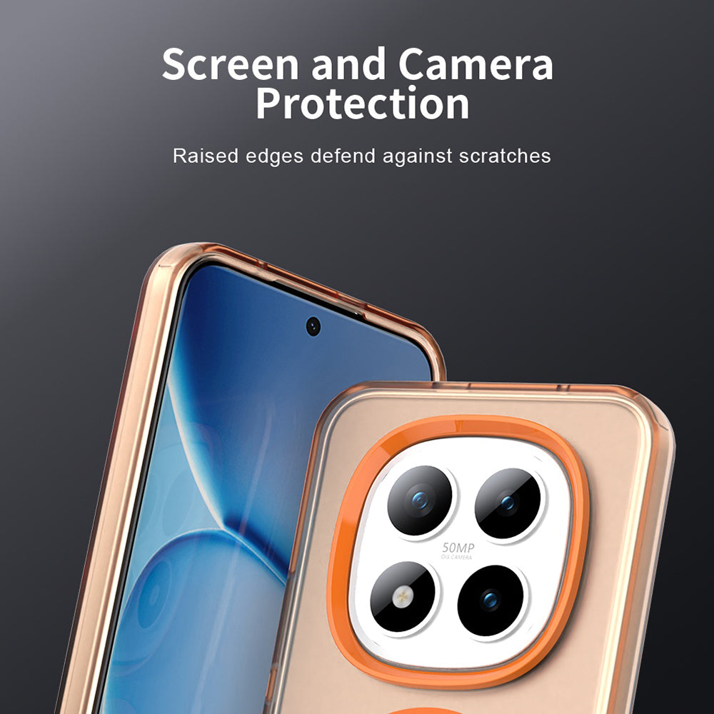 Pouzdro MagSafe pro Xiaomi Poco M8 Pro / Redmi Note 15 Pro+ 5G, Techsuit, CandyCase, Oranžové