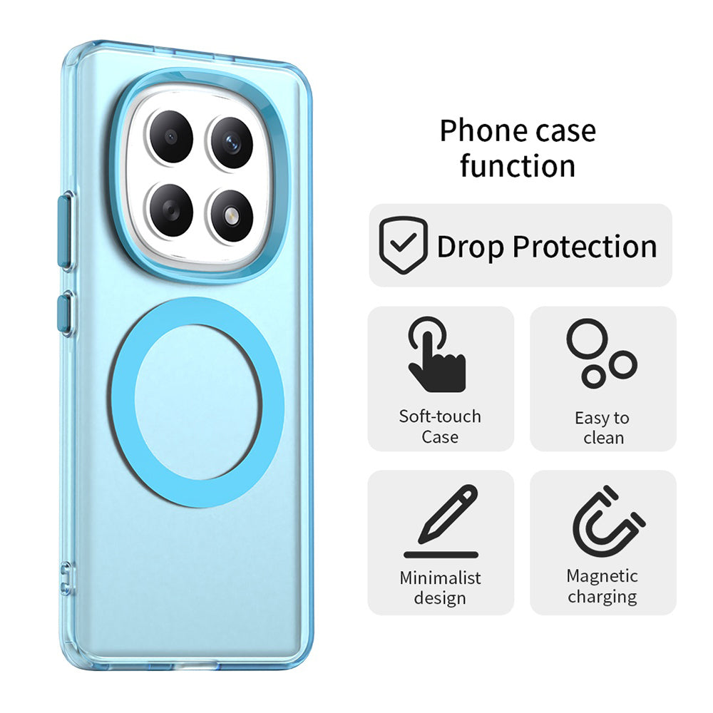 Pouzdro MagSafe pro Xiaomi Poco M8 / Redmi Note 15 5G / Note 15 4G, Techsuit, CandyCase, Modrá
