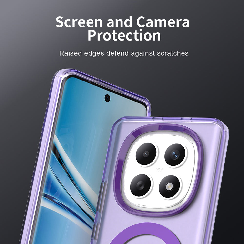 Pouzdro MagSafe pro Xiaomi Poco M8 / Redmi Note 15 5G / Note 15 4G, Techsuit, CandyCase, Fialové
