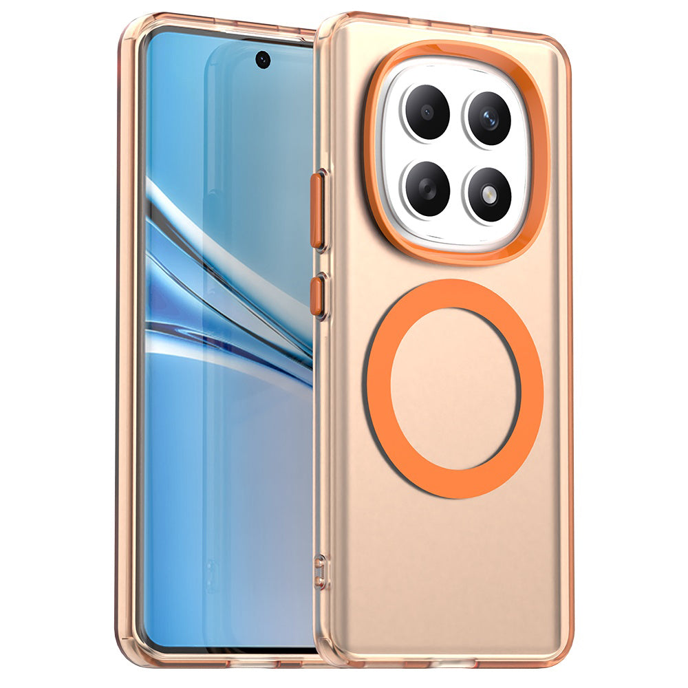 Pouzdro MagSafe pro Xiaomi Poco M8 / Redmi Note 15 5G / Note 15 4G, Techsuit, CandyCase, Oranžové