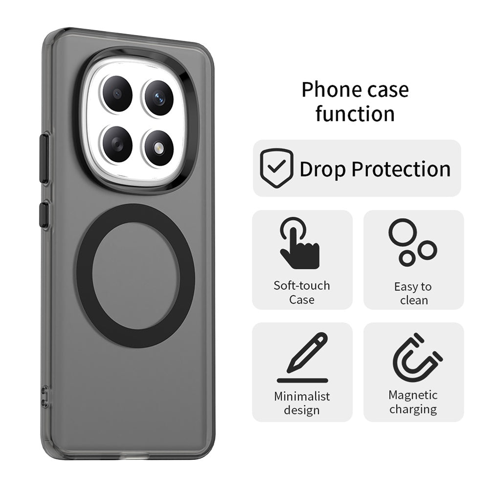 Pouzdro MagSafe pro Xiaomi Poco M8 / Redmi Note 15 5G, Techsuit, CandyCase, Černá