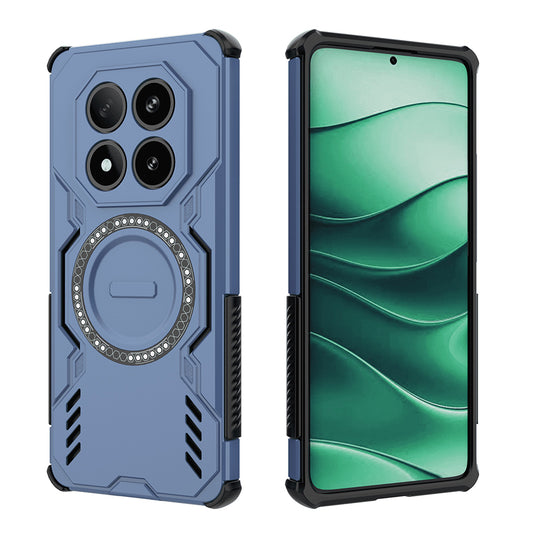MagSafe pouzdro pro Xiaomi Poco X7 / Redmi Note 14 Pro 5G, Techsuit, ArmorMag, modré