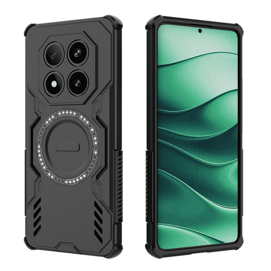 MagSafe pouzdro pro Xiaomi Poco X7 / Redmi Note 14 Pro 5G, Techsuit, ArmorMag, černé