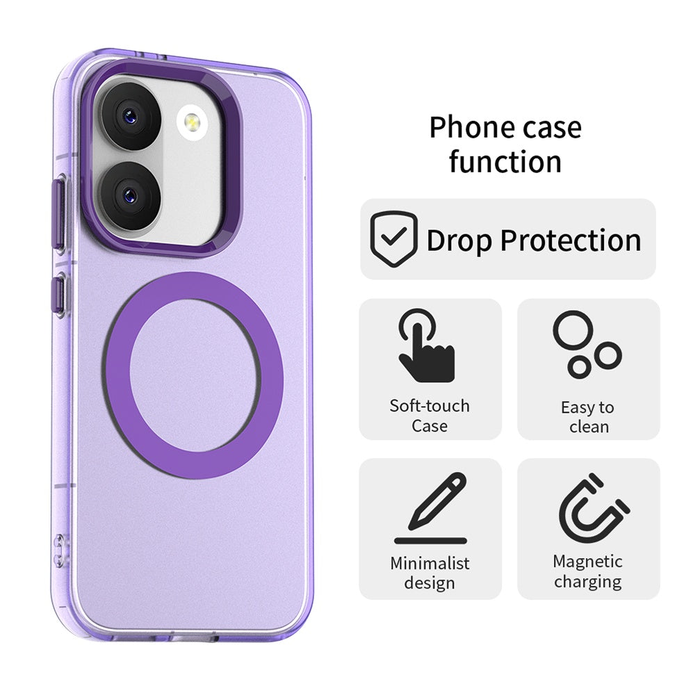 MagSafe pouzdro pro Xiaomi Poco X8 Pro, Techsuit, CandyCase, fialové
