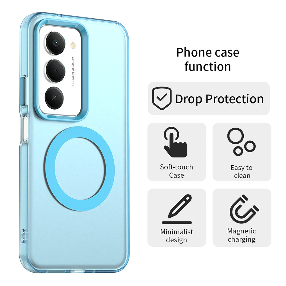Pouzdro MagSafe pro Xiaomi Redmi 15 5G / 15 4G, Techsuit, CandyCase, Modrá