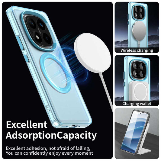 MagSafe pouzdro pro Xiaomi Redmi Note 14 Pro 4G, Techsuit, CandyCase, modré