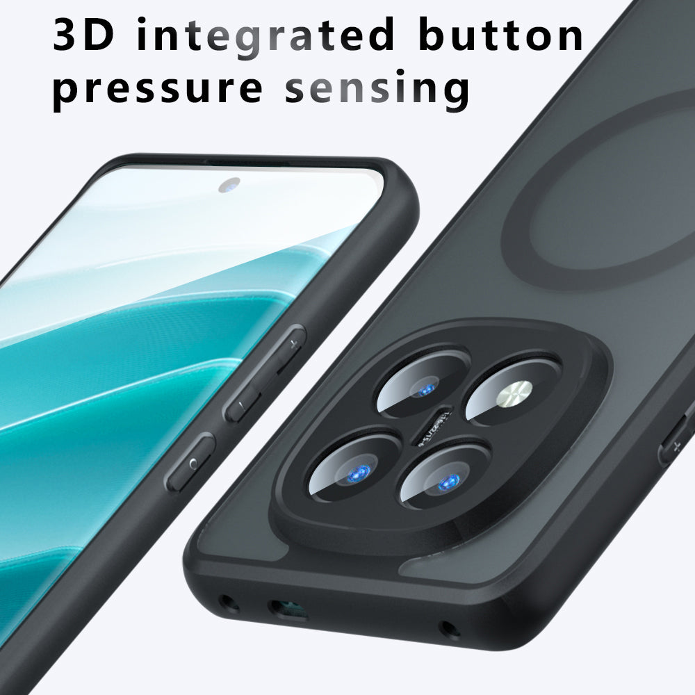 MagSafe pouzdro pro Xiaomi Redmi Note 14 Pro+ 5G, Techsuit, PureFrost, Černá saténová