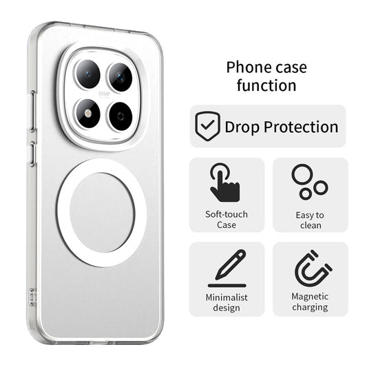 Pouzdro MagSafe pro Xiaomi Redmi Note 15 Pro 5G, Techsuit, CandyCase, Bílá