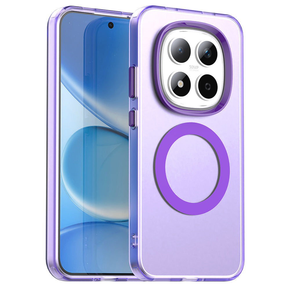 Pouzdro MagSafe pro Xiaomi Redmi Note 15 Pro 5G, Techsuit, CandyCase, Fialová