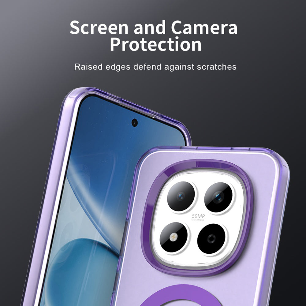 Pouzdro MagSafe pro Xiaomi Redmi Note 15 Pro 5G, Techsuit, CandyCase, Fialová