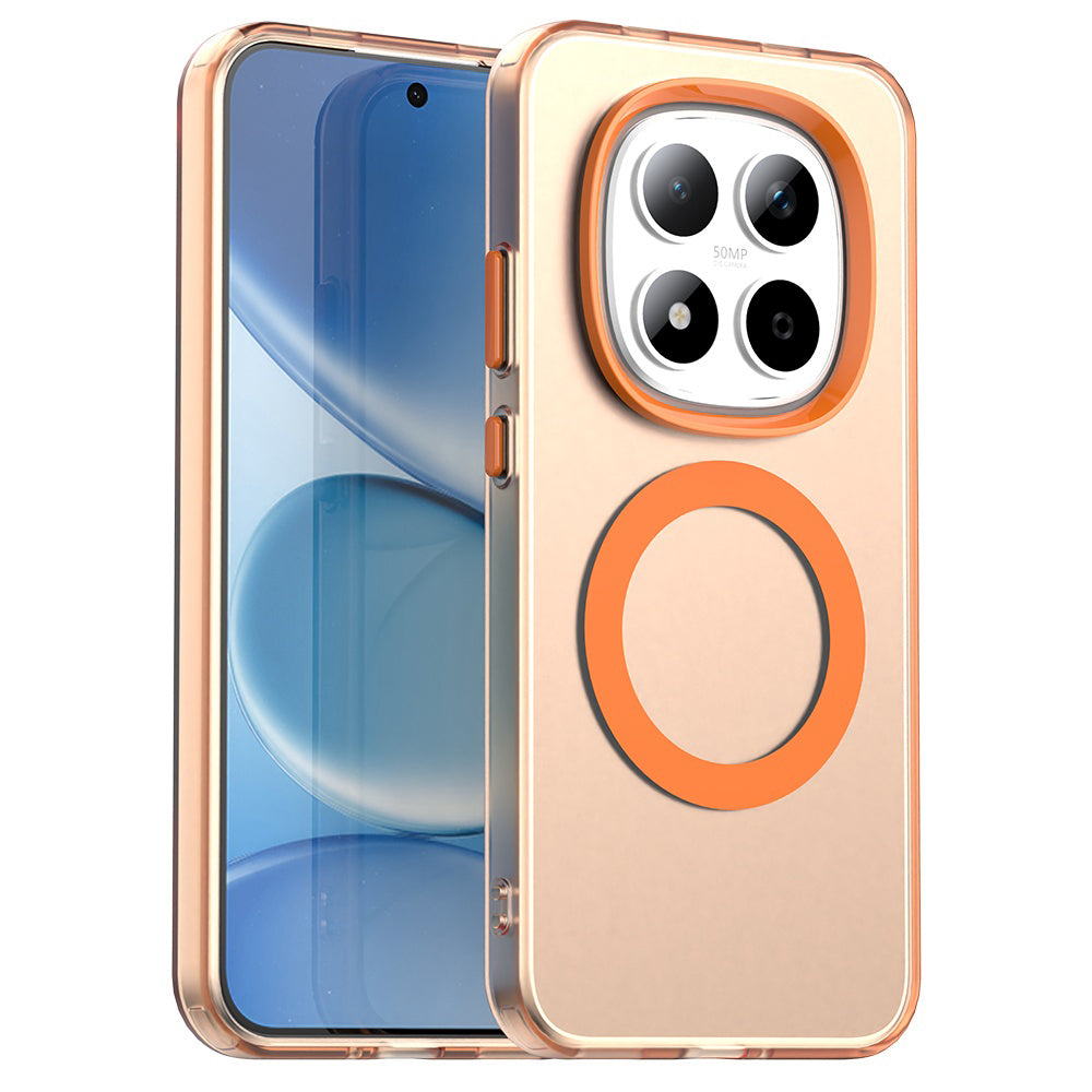 Pouzdro MagSafe pro Xiaomi Redmi Note 15 Pro 5G, Techsuit, CandyCase, Oranžové