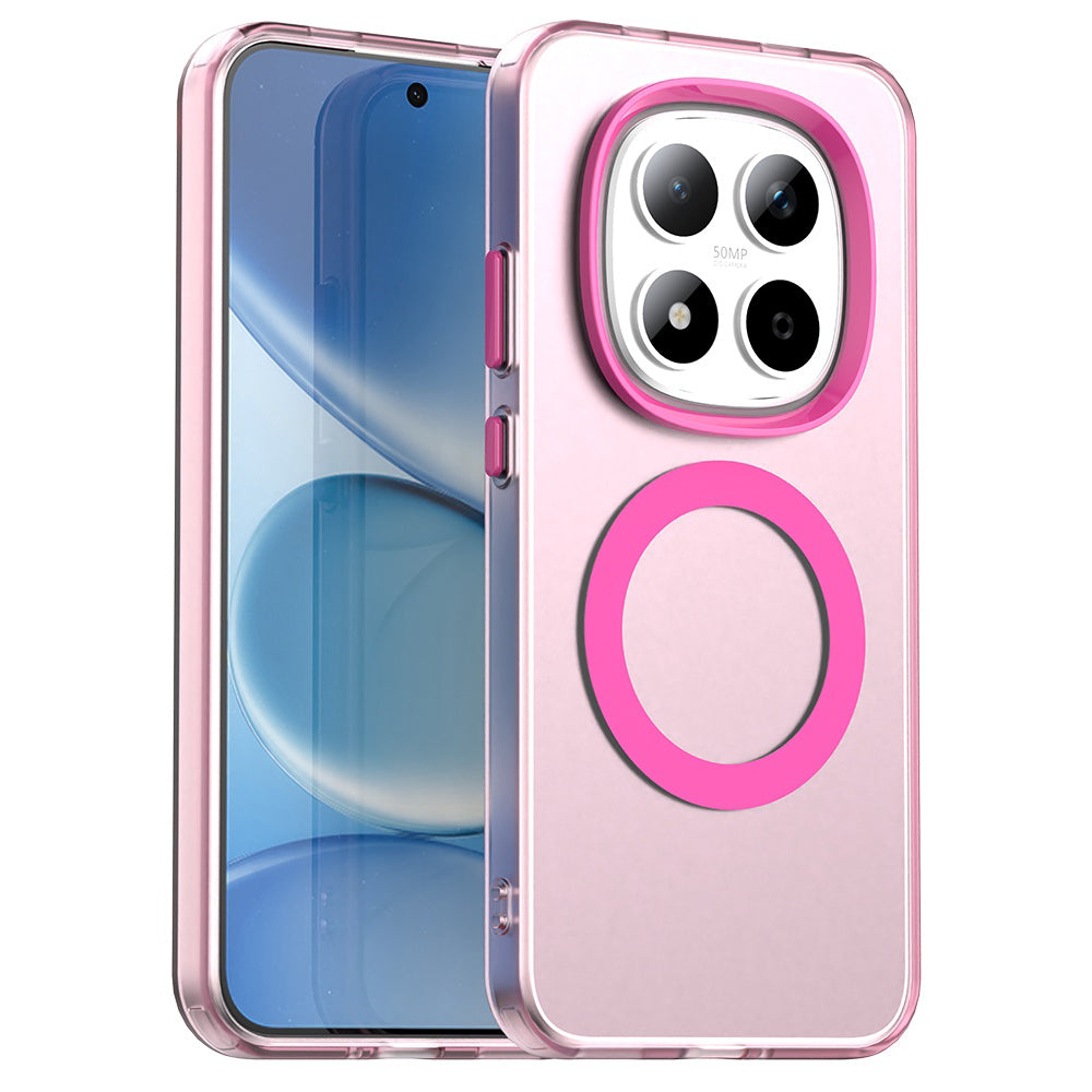 Pouzdro MagSafe pro Xiaomi Redmi Note 15 Pro 5G, Techsuit, CandyCase, Růžová