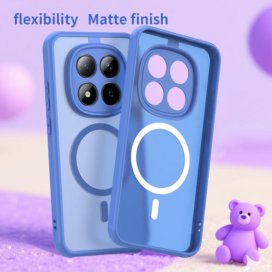 Pouzdro MagSafe pro Xiaomi Redmi Note 15 Pro 5G, Techsuit, HaloFrost II, Modrá