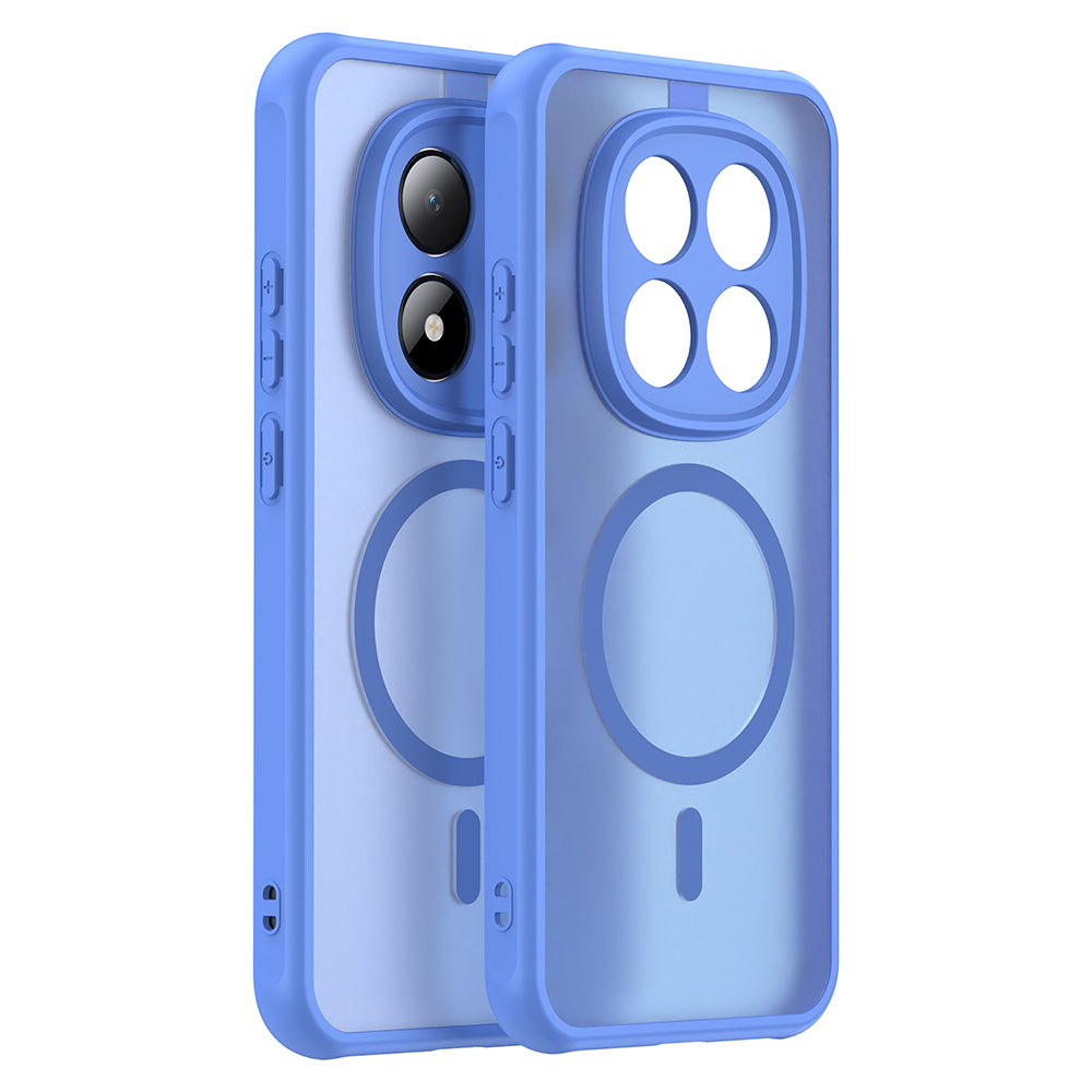 Pouzdro MagSafe pro Xiaomi Redmi Note 15 Pro 5G, Techsuit, HaloFrost II, Modrá