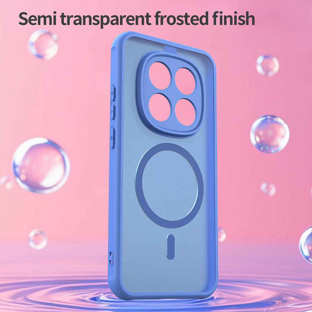 Pouzdro MagSafe pro Xiaomi Redmi Note 15 Pro 5G, Techsuit, HaloFrost II, Modrá