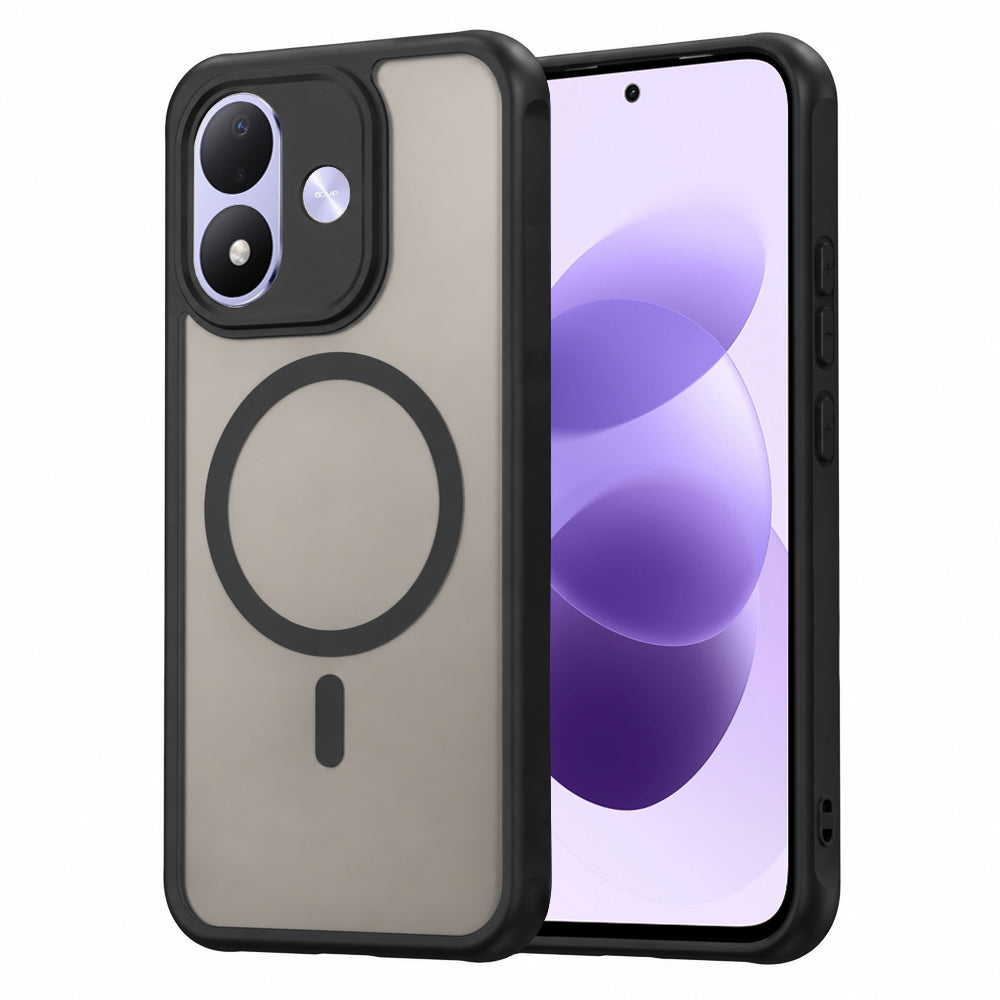 Pouzdro MagSafe pro Xiaomi Redmi Note 17 4G / Note 17 5G, Techsuit, HaloFrost II, černé