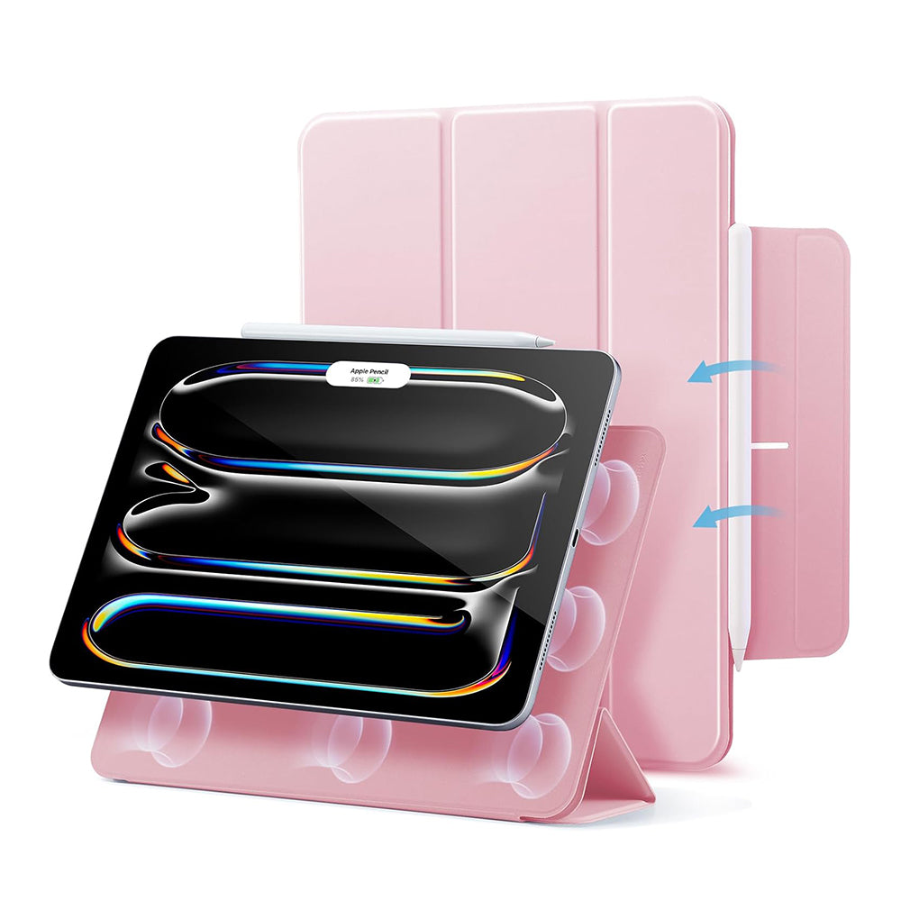 Pouzdro pro Apple iPad Pro 13 (2024), ESR, Rebound, Růžové, Znovu zapečetěné