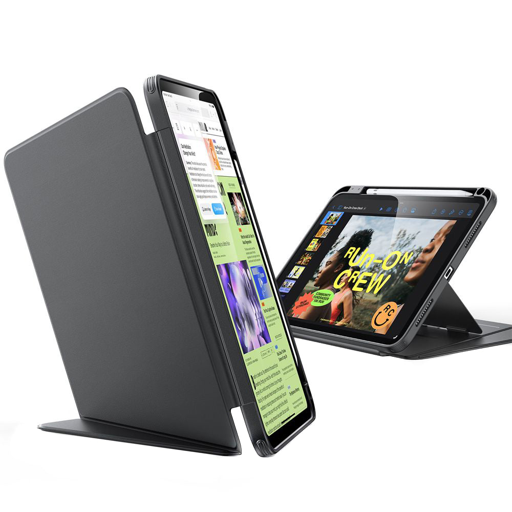 Pouzdro pro Apple iPad (2025) / (2022), ESR, Flip Hybrid, Černé, Znovu zapečetěné