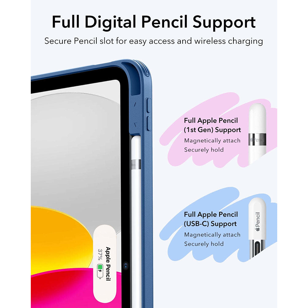 Pouzdro pro Apple iPad (2025) / (2022), ESR, Flip Hybrid, Modrá