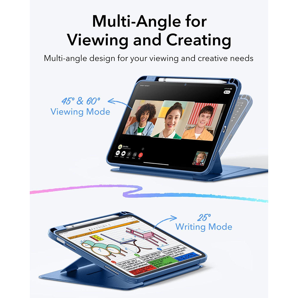 Pouzdro pro Apple iPad (2025) / (2022), ESR, Flip Hybrid, Modrá
