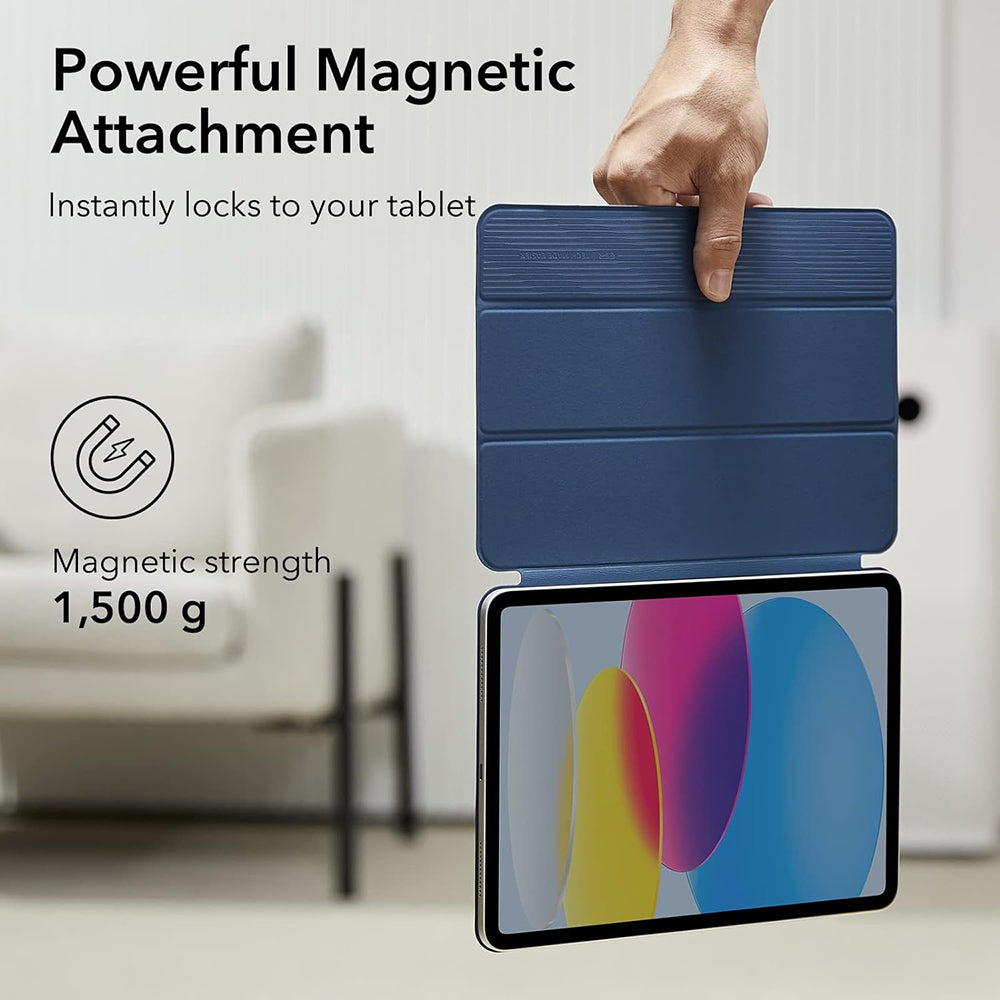 Pouzdro pro Apple iPad (2025) / (2022), ESR, Rebound, Námořnická modř