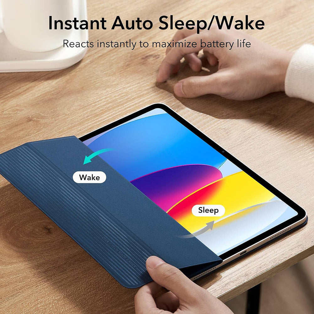 Pouzdro pro Apple iPad (2025) / (2022), ESR, Rebound, Námořnická modř