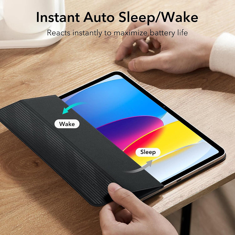 Pouzdro pro Apple iPad (2025) / (2022), ESR, Rebound, Černé