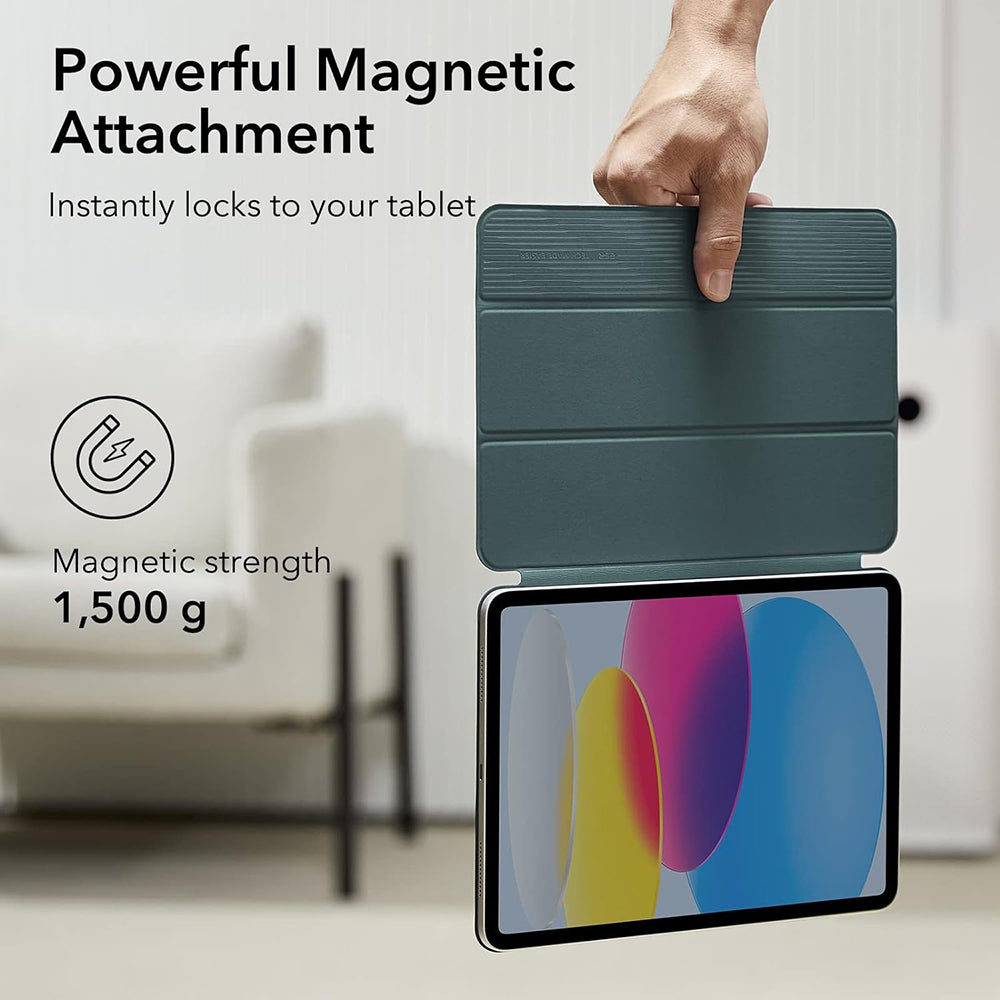 Pouzdro pro Apple iPad (2025) / (2022), ESR, Rebound, Saténově zelené