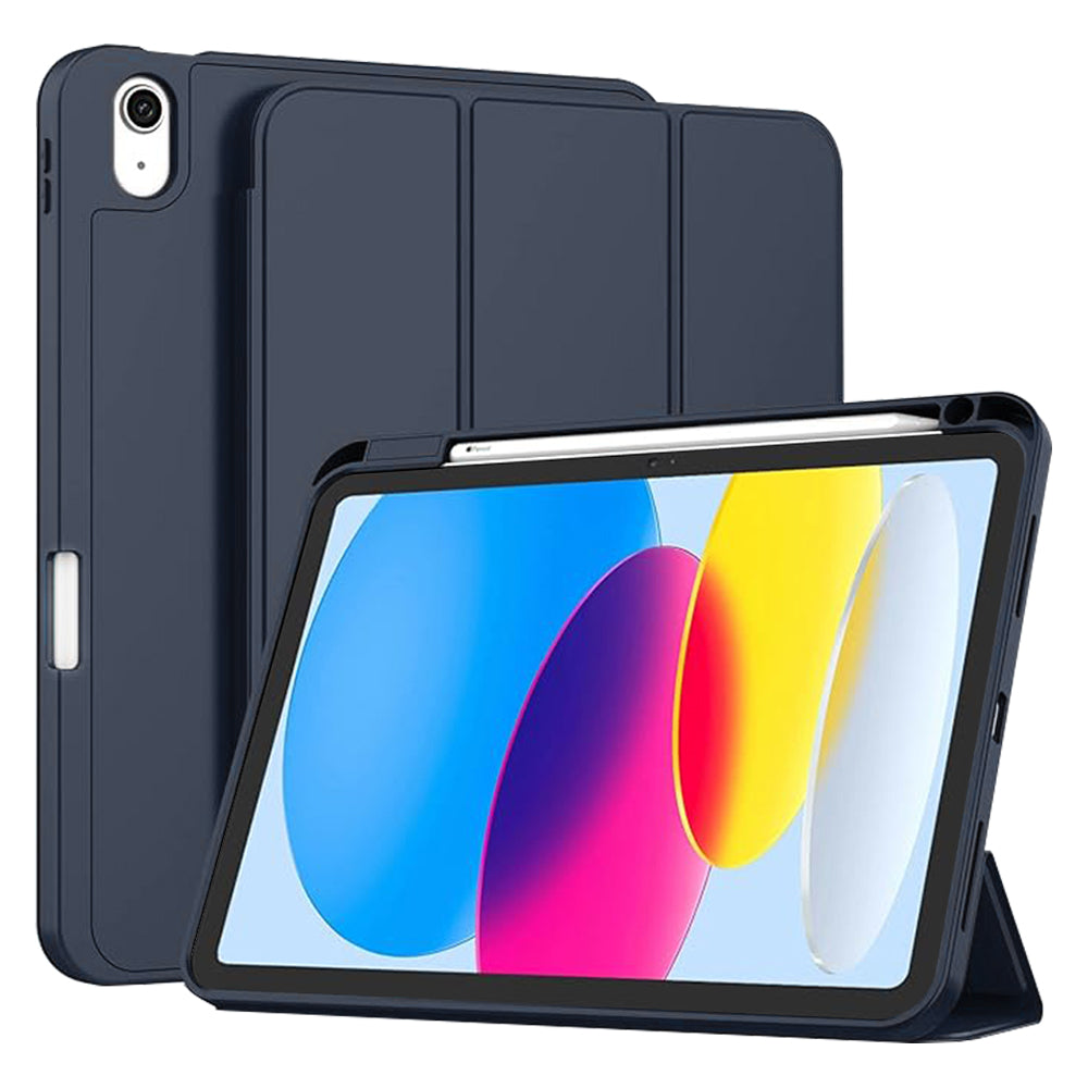 Pouzdro pro Apple iPad (2025) / (2022), Techsuit, Flex Trifold, Tmavě modrá