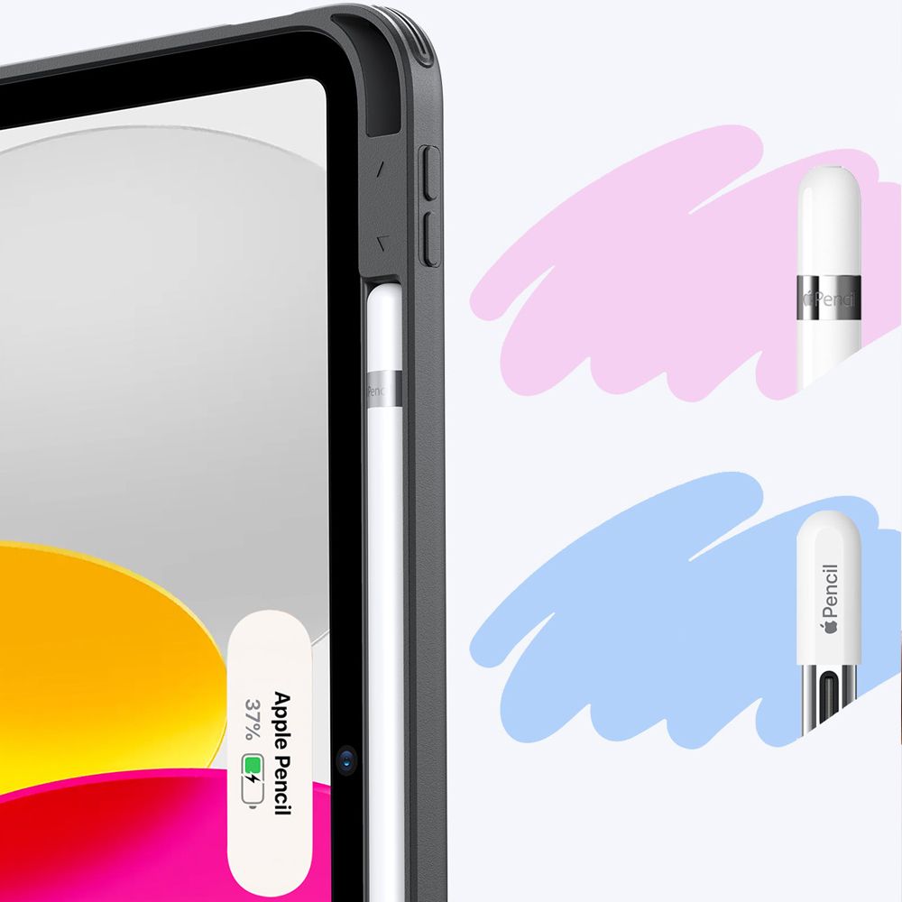 Pouzdro pro Apple iPad (2025) / (2022), ESR, Flip Hybrid, Černé, Znovu zapečetěné