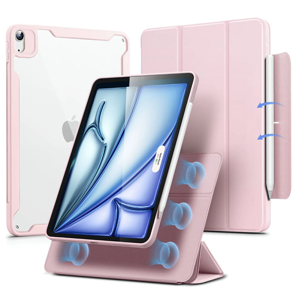 Pouzdro pro Apple iPad Air 11 (2026) / iPad Air 11 (2025) / Air 11 (2024) / Air (2022) / Air (2020), ESR, Rebound Hybrid, Růžové