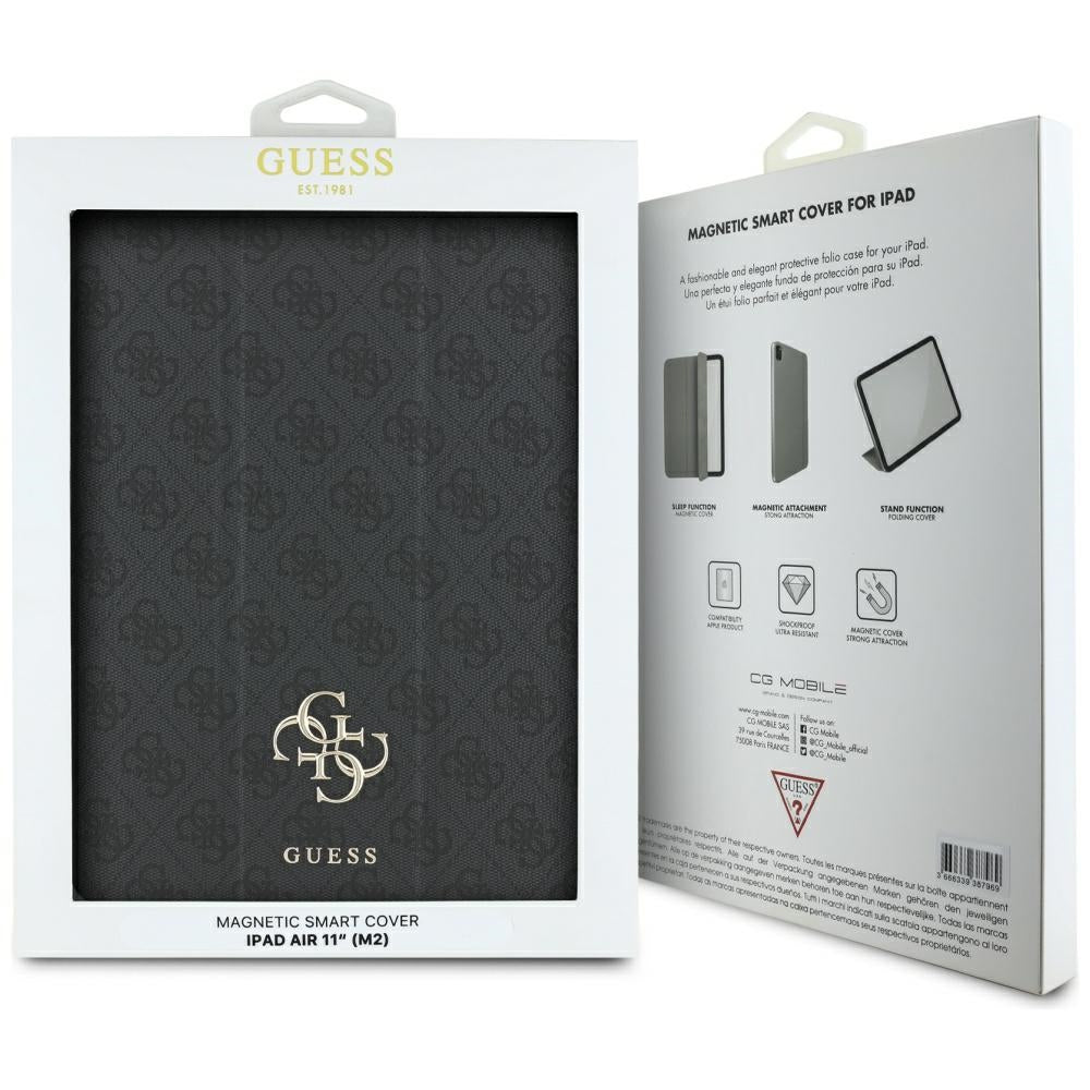 Pouzdro pro Apple iPad Air 11 (2026) / iPad Air 11 (2025) / Air 11 (2024), Guess, 4G Velké logo, Černé