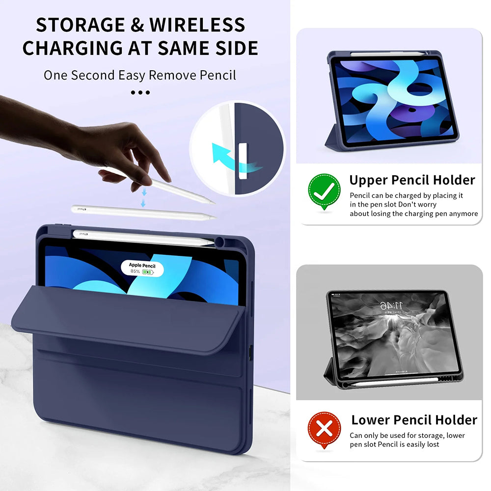 Pouzdro pro Apple iPad Air 11 (2026) / iPad Air 11 (2025) / Air 11 (2024), Techsuit, Flex Trifold, Zelená Matcha