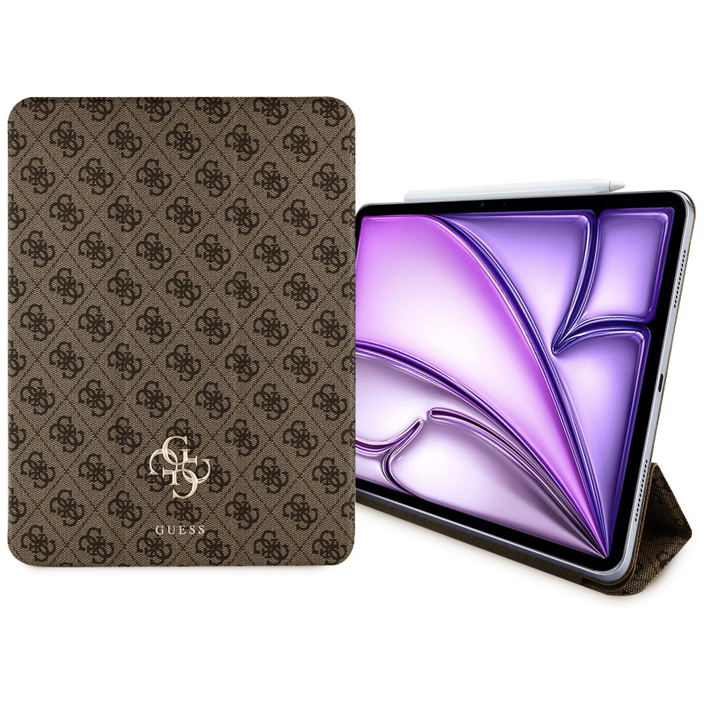Pouzdro pro Apple iPad Air 13 (2025) / Air 13 (2024), Guess, 4G Big Logo, Hnědá