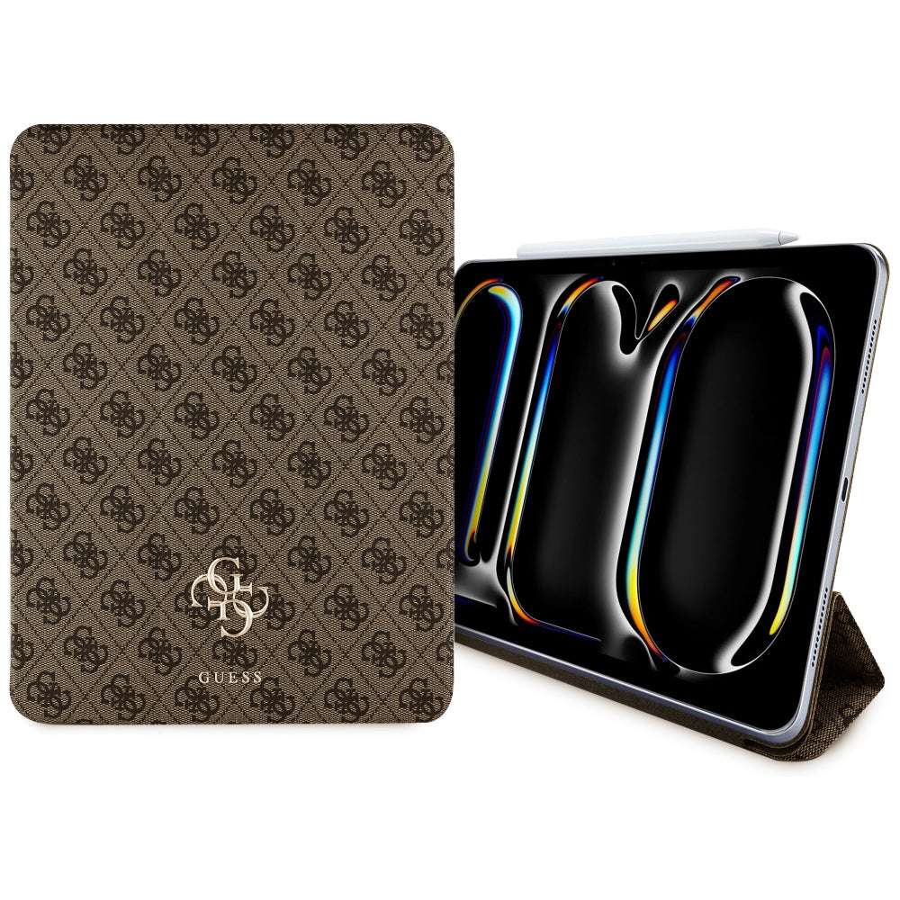 Pouzdro pro Apple iPad Pro 11 (2024), Guess, 4G Big Logo, Hnědá